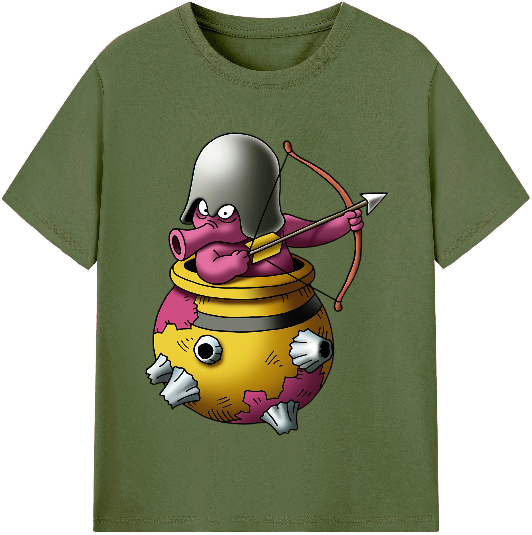 （画像用） ドラゴンクエスト Doragon Kuesuto Dragon Quest 綿100％半袖Tシャツ（フロントプリント）